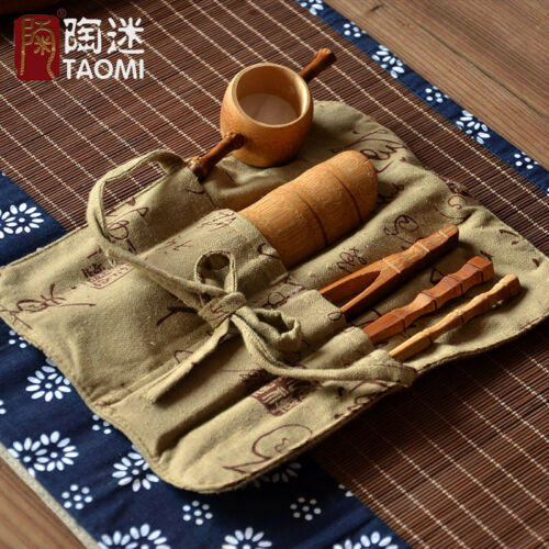 Chinese Bamboo Tools for Tea Service Cha dao Tea Accessories