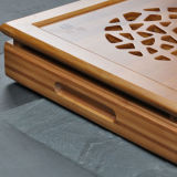 Blooming and Riches * Bamboo Tea Serving Tray Table Gongfu Tea Tray 49*29*7