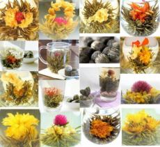 120 Pcs Blooms Random Mix Blooming Flowering Flower Tea Blooming Tea