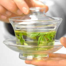 Clear Glass Gaiwan 150ml Heat Resistant Traditional Gongfu Tea Tureen