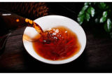2008 Menghai Tiandiren Puer Tea Cooked Tea Palace Golden Bud 200g Qizi Cake Ripe
