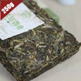 2019 Yr Haiwan Top Grade Emerald Incense Raw Pu'er Brick Use Ancient Trees Material Yunnan Old Comrade Aged Pu'er 250g