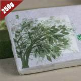 2019 Yr Haiwan Top Grade Emerald Incense Raw Pu'er Brick Use Ancient Trees Material Yunnan Old Comrade Aged Pu'er 250g