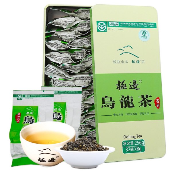 Jibian High Mountain Tea Yunnan TENG CHONG Chinese  Spring Rain  Fresh Oolong Box Tea Helps Digestion Gift Packing 256g