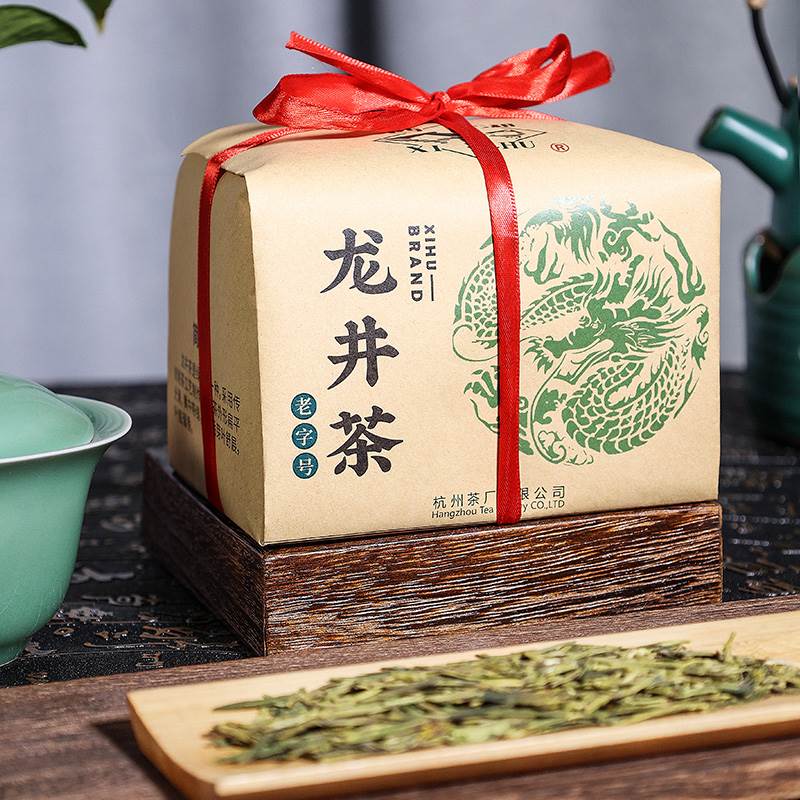 West Lake Long jing Tea Traditional Wrapped Dragon Well Longjing Green Tea