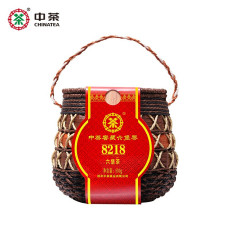 CHINA TEA 8218 Wuzhou Liu Pao Hei Cha Liu Bao Aged Black Dark Tea In Basket 500g