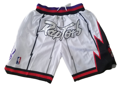 NBA Double layer close embroidered dragon white pocket pants