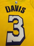 NBA  Laker's Retro yellow V-lead Sucheng city version 3 Davis with chip  1:1