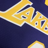 NBA Lakers retro purple V-neck 8 Kobe  with chip  1:1