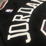 NBA  Bulls crew neck black 45 Jordan with chip  1:1