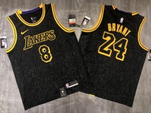 NBA  Laker's crew neck black serpentine with 8 chips in front and 24 in back  1:1