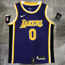 NBA Laker crew neck retro purple No.0 Nixon  with chip  1:1