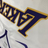 NBA Laker's Retro white V-collar 24 Kobe with chip  1:1