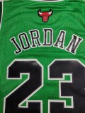 NBA Bulls #23 Jordan 1997-1998 Green Classic Mesh Jersey