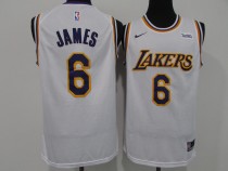 NBA Lakers # 6 James award white