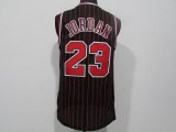 NBA Chicago Bull #23 Jordan Golden black red bar