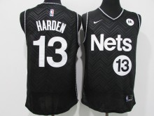 NBA 2021 Nets #13 Harden award black