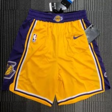 NBA Lakers Yellow Top Quality  Pants