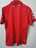 F1 Ferrari Red Short Sleeve Racing Suit (有领)