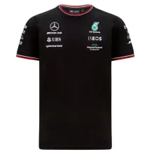 F1 Mercedes Black Short Sleeve Racing Suit(梅赛德斯 圆领) 2021