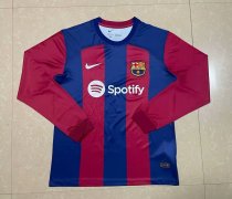 Barcelona Home  Long Sleeve Fans 1:1   23-24