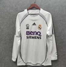 Retro Real Madrid Home  Long Sleeve  1:1 2006-2007