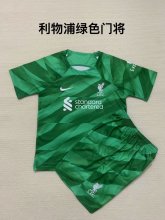 Liverpool goalkeeper green Kids 1:1  23-24