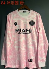 Inter Miami Long sleeved Special edition pink Fans  1:1  24-25