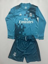 Retro Real Madrid long  away Kids  2017-2018
