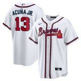 MLB atlanta braves  fans white  baseball  Jerseys  2025