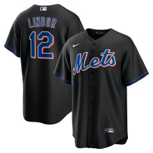 MLB New York Mets  fans black baseball  Jerseys  2025