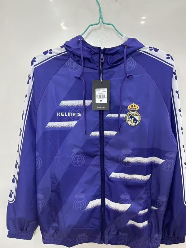 Real Madrid Retro  Blue  Windbreaker 1:1 25-26