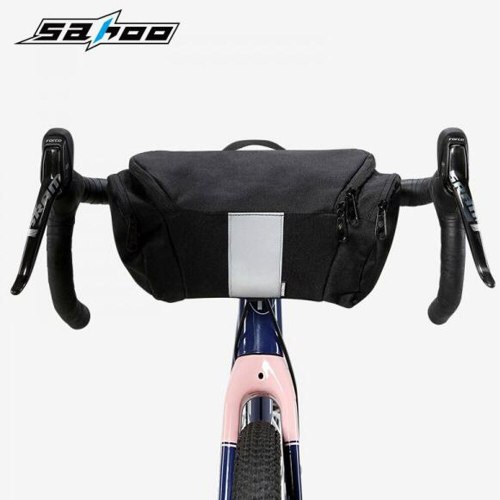 Bicycle Basket Bike Handlebar Bag Bicycle Front Tube Pocket Handbag Pack Riding Cycling Supplies Bicycle Bag Top Tube Pouch 112007