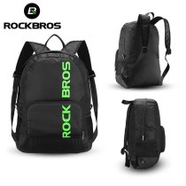 ROCKBROS.[H10] Foldable Rainproof Outdoor Hiking Bags Portable Sports Backpack Camping Cycling Bags Men Women Package Travel Bag Black