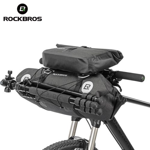 Rockbros Waterproof Bicycle Front Tube Bags Big Capacity Mtb Cycling Handlebar Bags Front Frame Trunk Pannier Bike Accessories