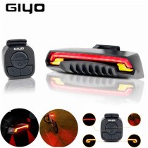 GIYO USB Rechargeable Bicycle Lamp Rear Cycling Safety Bike Laser Tail Light Caution Rear Light Turn Signals Luz de ciclismo