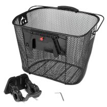 Mountain Bikes Front Folding Baskets Bicycle Metal Baskets Cycling Backsplash Quick Release Shopping Basket