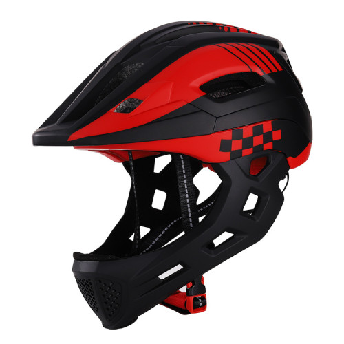 Htelvis Adult Full Face Helmet Bicycle Helmet For Men Full Covered Cycling Downhill Bmx Balance Skating Sports Safety Helmets
