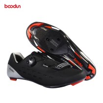 BOODUN/bottome new E3 lightweight carbon fiber road cycling shoes slip wear-resisting professional lock