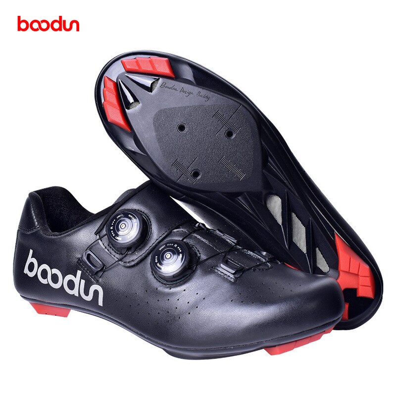 leather road cycling shoes