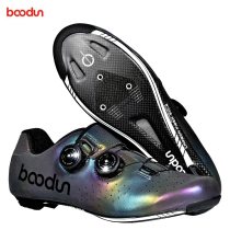 BOODUN 2020 new colorful luminous carbon fiber cycling shoes outdoor men women professional cycling enthusiast road bike shoes