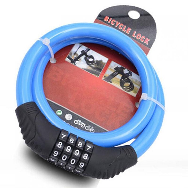 Bicycle Four-digit Password Lock Anti-theft Lock Mountain Bike Lock
