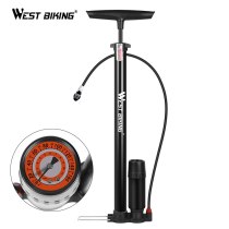 WEST BIKING 160 PSI High Pressure Bicycle Floor Pump Barometer Cycling Air Pump Inflator Bike Accessories MTB Road Bicycle Pump