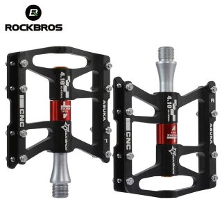 ROCKBROS Bicycle Pedal Aluminium Alloy Ultralight Anti Slip High Quality pedals mtb Bike Bicycle pedal Blue/Black/ Red/ Gold