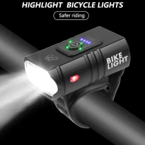 T6 LED Bicycle Light 10W 800LM USB Rechargeable Power Display MTB Mountain Road Bike Front Lamp Flashlight Cycling Equipment