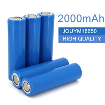18650 Battery 3.7v 2000mah 18650 Rechargeable Lithium Battery For Flashlight Batteries