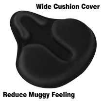 FMFXTR Spandex Fiber Silicone Bicycle Saddle Cover Large Wide Big Butt Mountain Bike Cushion Cover Road Bike Seat Cover 280x260mm