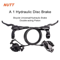 NUTT A1 Bicycle Oil Brake MTB Bike Hydraulic Disc Brake Calipers Oil Disc Brake Integrated Oil Tank Double Piston Disc Brake Set