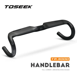 TOSEEK Bike Carbon Road Handlebar TR-3000 UD Matt Bicycle Handle bar Ultra light Integrated Handlebars