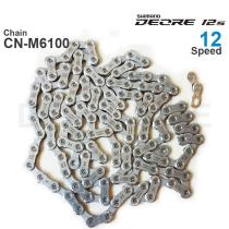 Original SHIMANO DEORE M6100- 12-Speed Bicycle Chains - HG - MTB Chain 116/124L with Quick Link